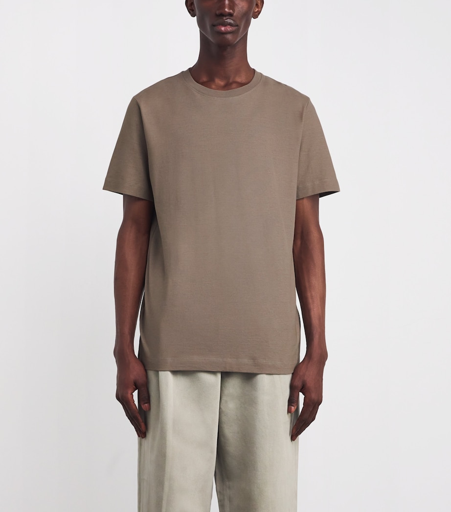 Cotton Relaxed Jakob T-Shirt WALNUT Image 3