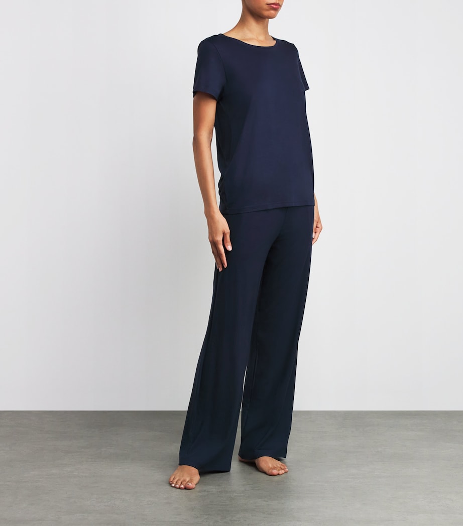 Micro Pyjama Trousers NAVY Image 2