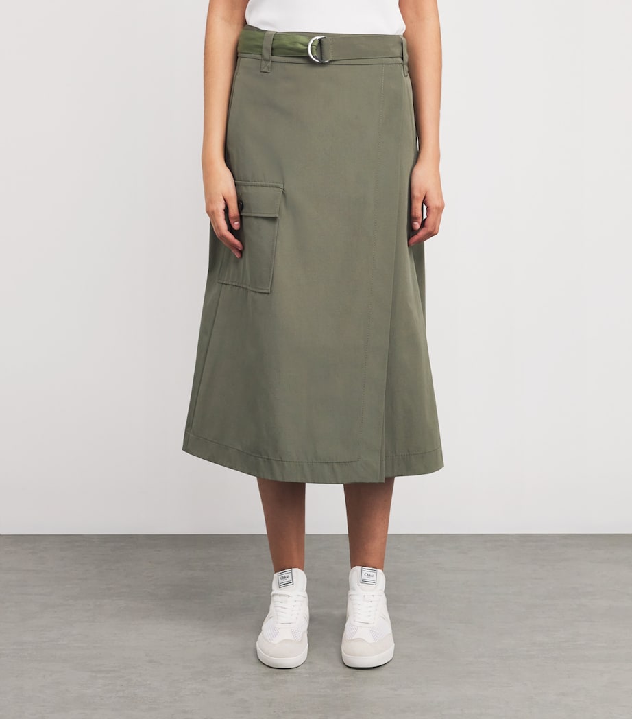 Wrap Midi Skirt KAKI Image 3