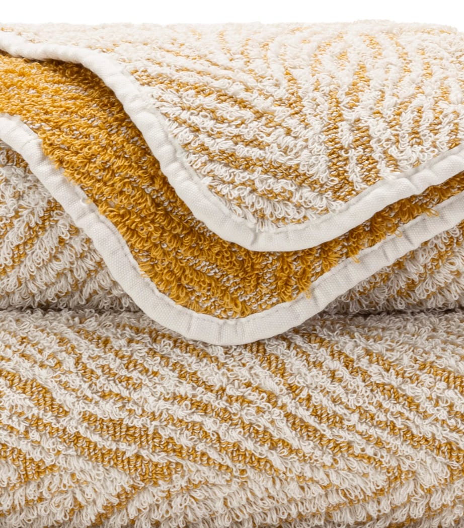 Abyss & Habidecor Egyptian Cotton Vasco Hand Towel (55cm x 100cm) Gold Image 3