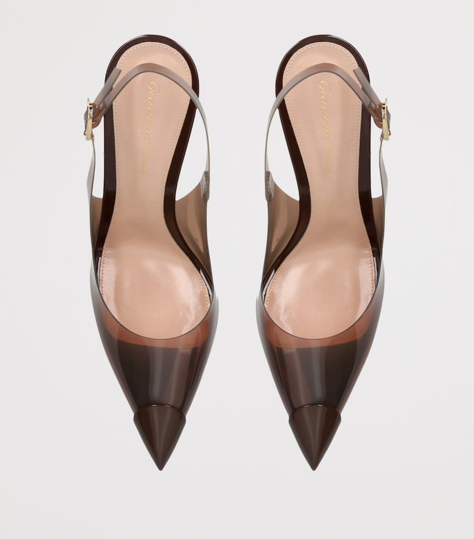 Tipped Diana Slingback Pumps 85 BROWN Image 4