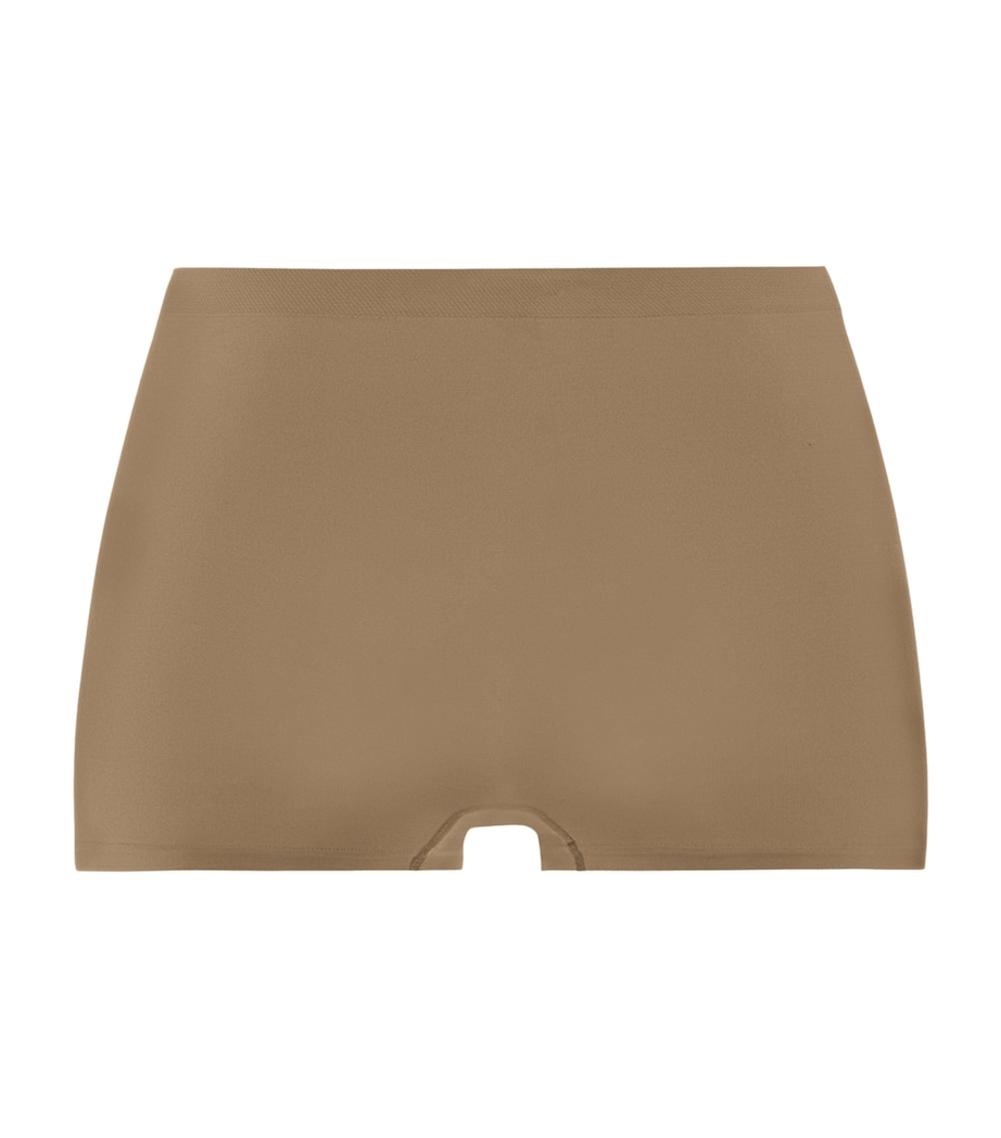 Hanro Womens Touch Feeling Boy Shorts Suede Camel Image 3