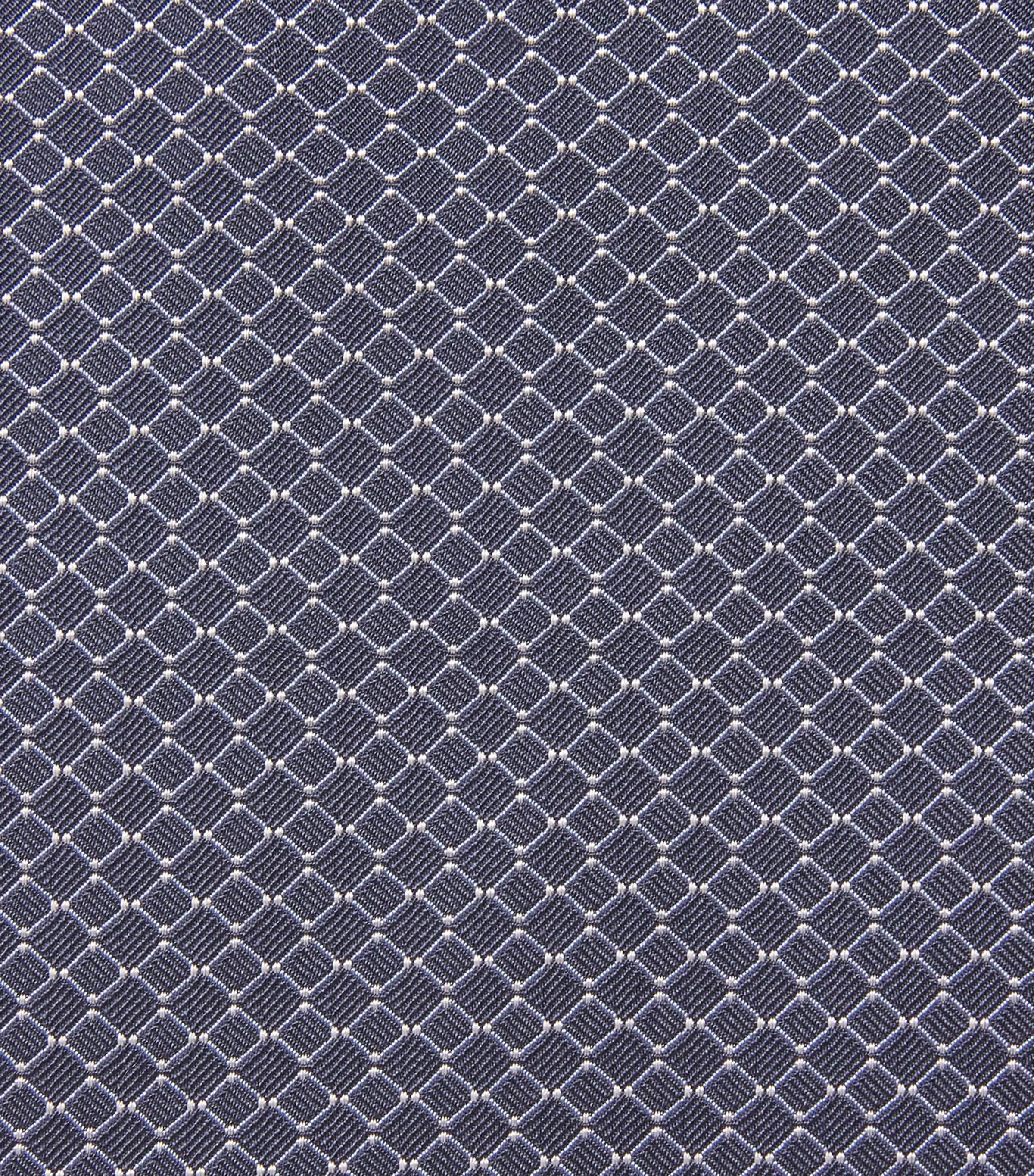 Pal Zileri Silk Printed Pocket Square Blue Image 3