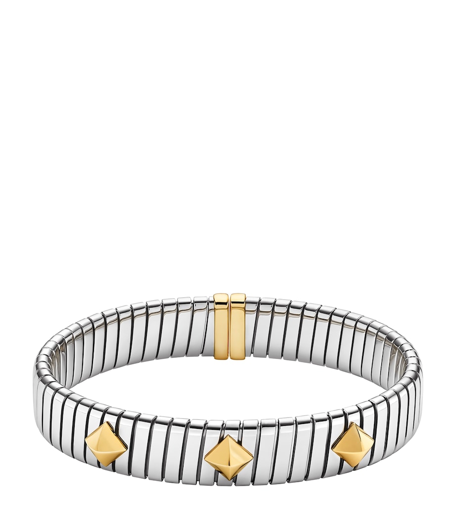 Bvlgari Yellow Gold and Stainless Steel Tubogas Bracelet Yellow Gold & Steel Image 1