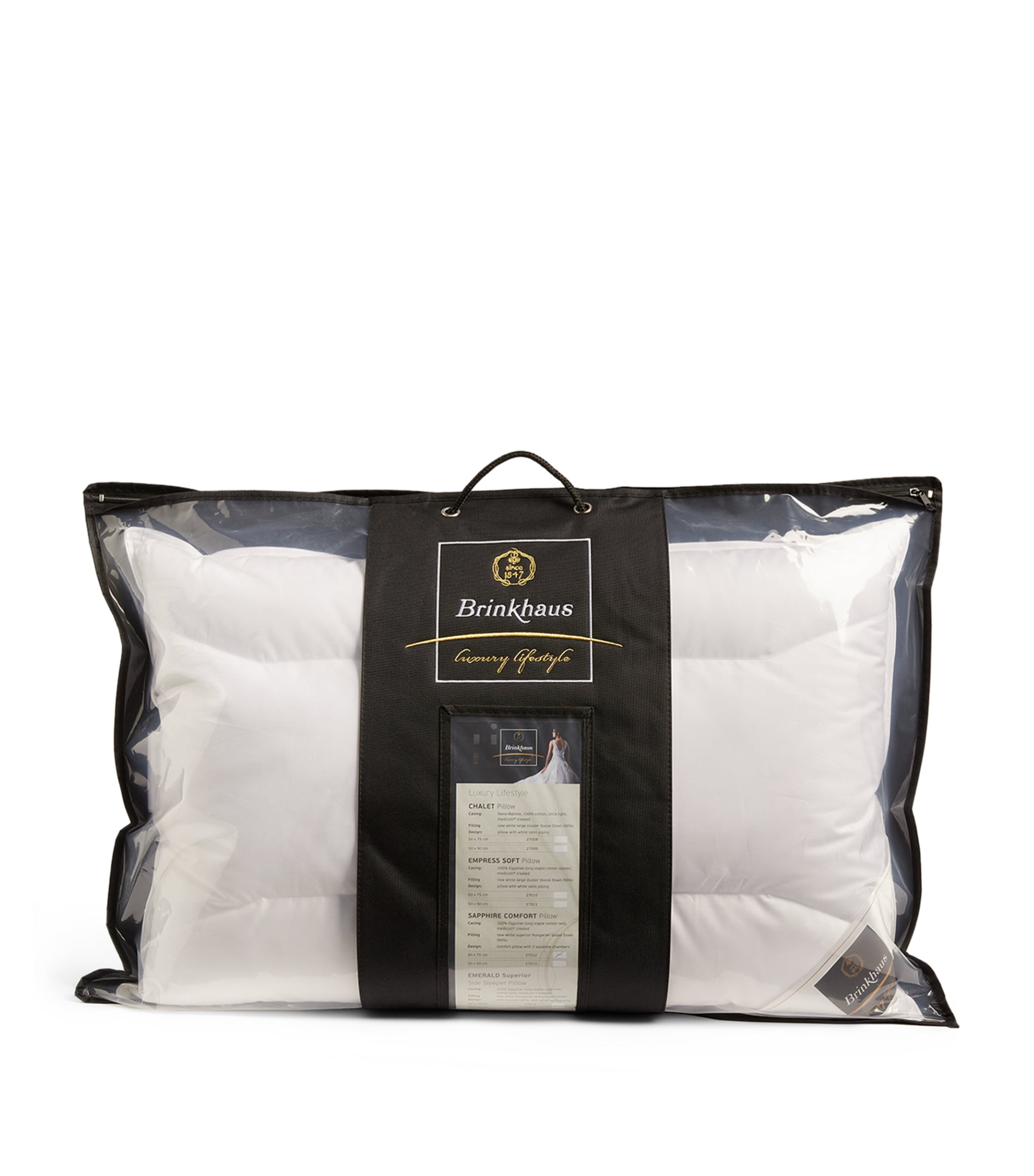 Sapphire 90% Goose Down Pillow (50cm x 75cm) WHITE Image 3