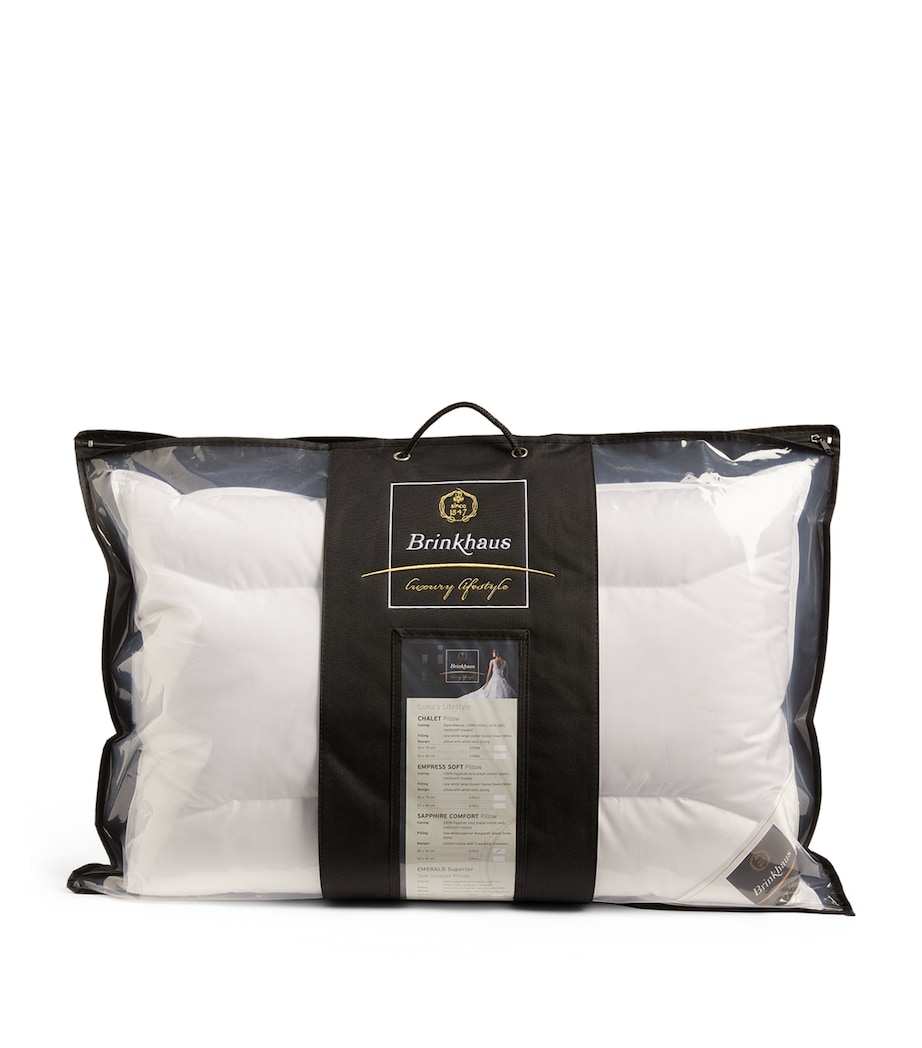 Sapphire 90% Goose Down Pillow (50cm x 75cm) WHITE Image 3