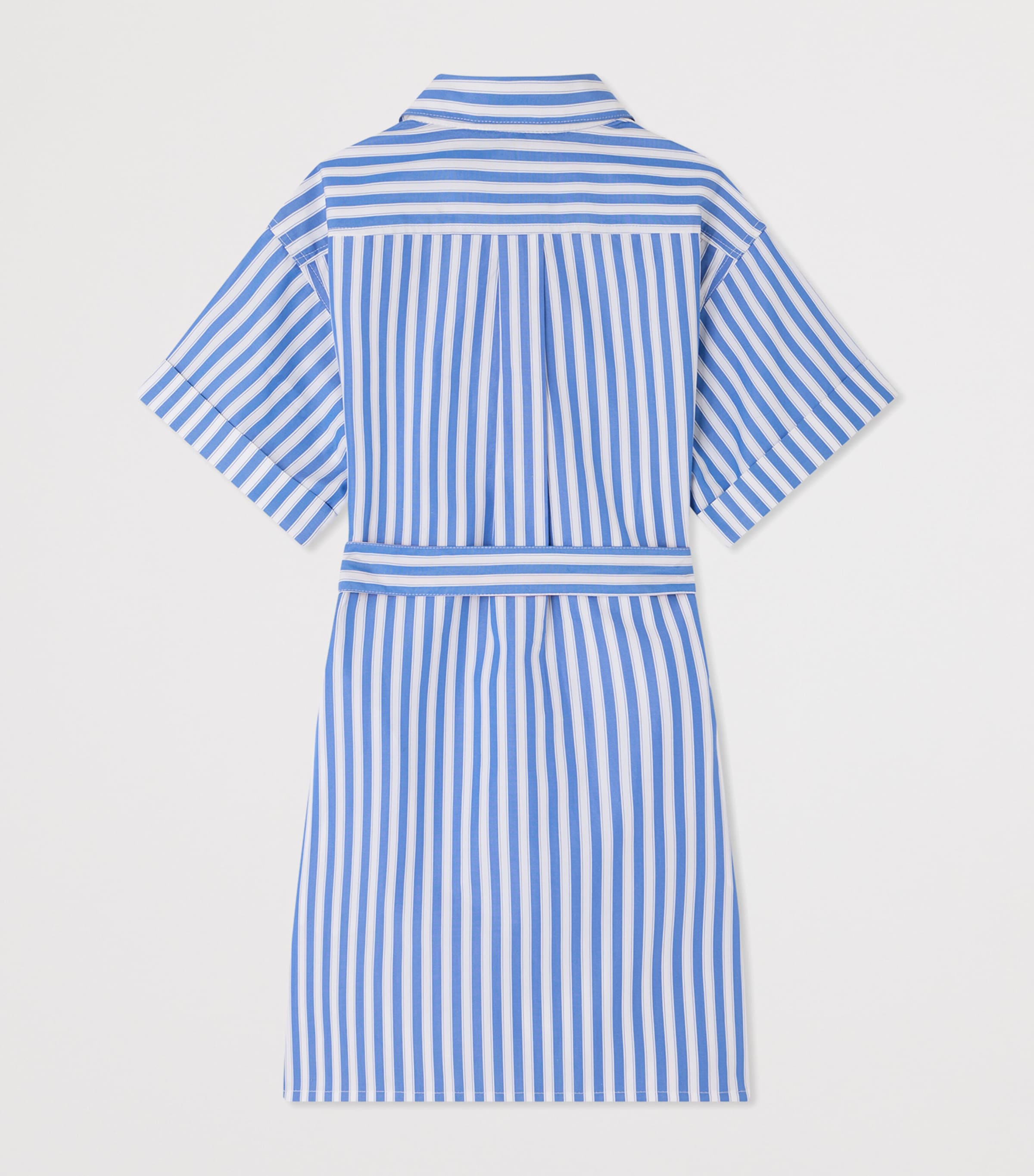 Bonpoint x Maison Kitsuné Stripe Shirt Dress (4-14 Years) Ra Bleu De Prusse Image 2