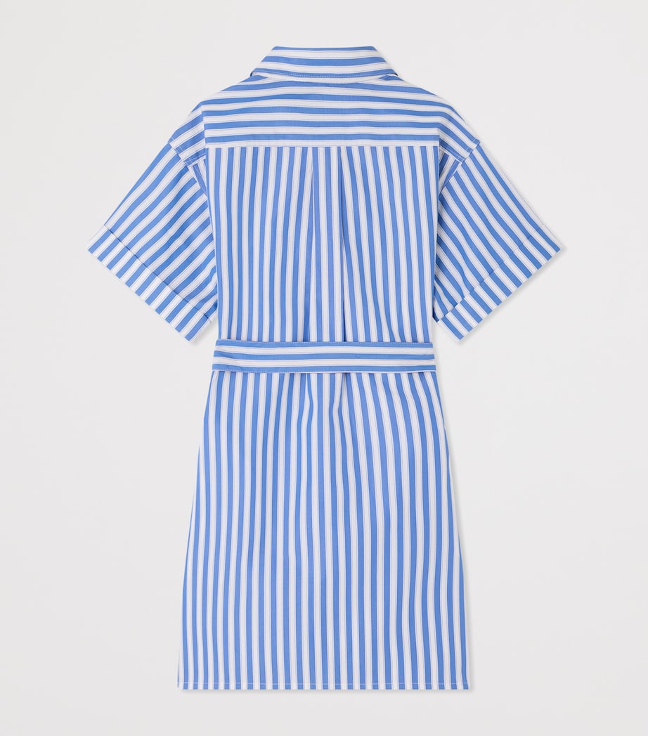 Bonpoint x Maison Kitsuné Stripe Shirt Dress (4-14 Years) Ra Bleu De Prusse Image 2