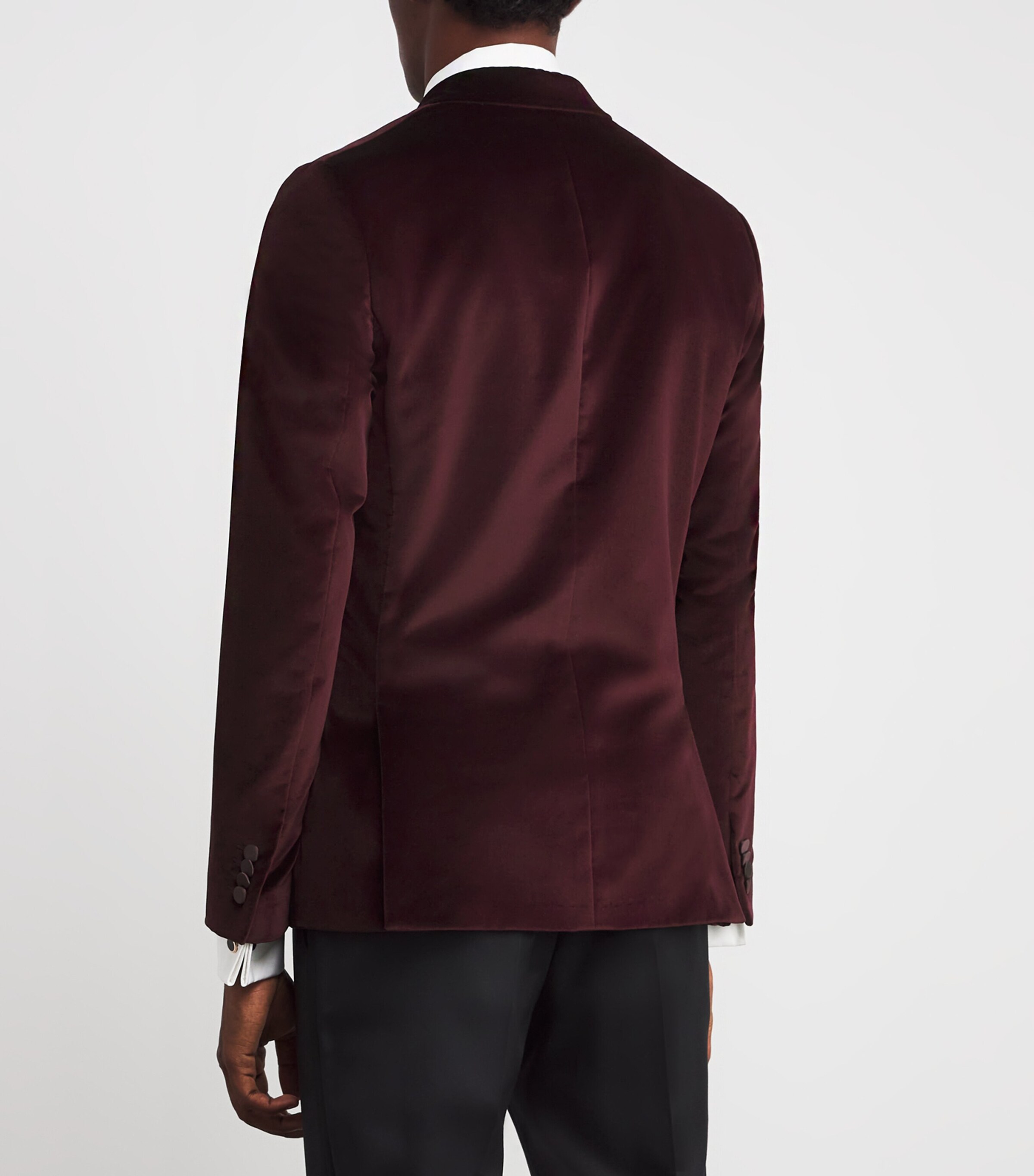 Paul Smith Mens Wool-Silk Blazer Red Alt Image 4