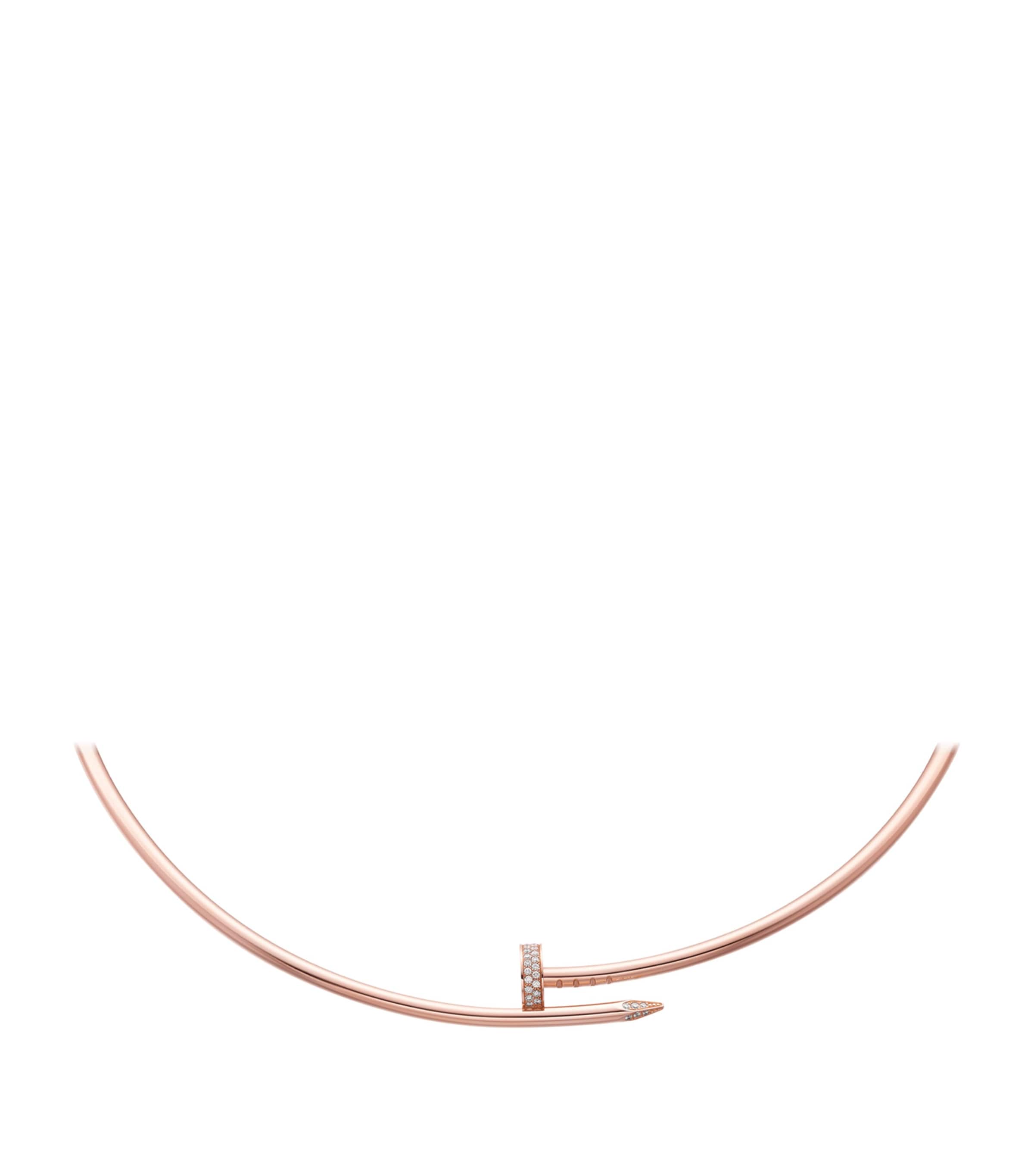 Rose Gold And Diamond Juste Un Clou Necklace PINK GOLD Image 3