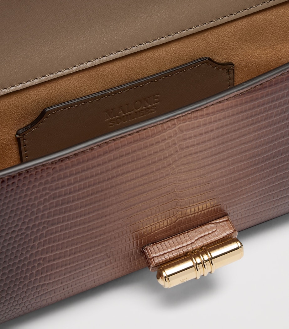 Malone Souliers Gradient Leather May Clutch Bag Taupe Image 6