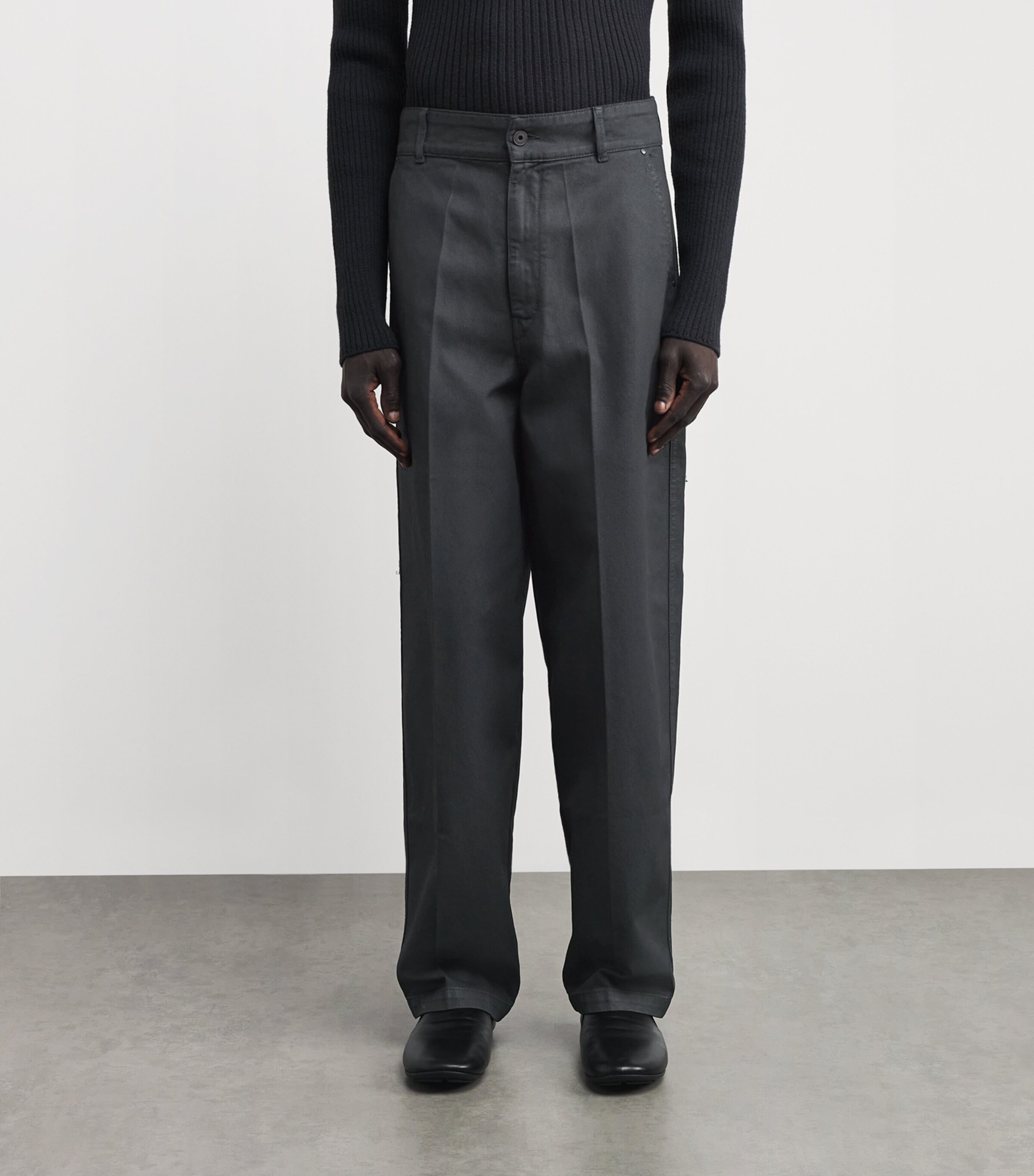 Barrel-Leg Jeans COAL BK996 Image 3