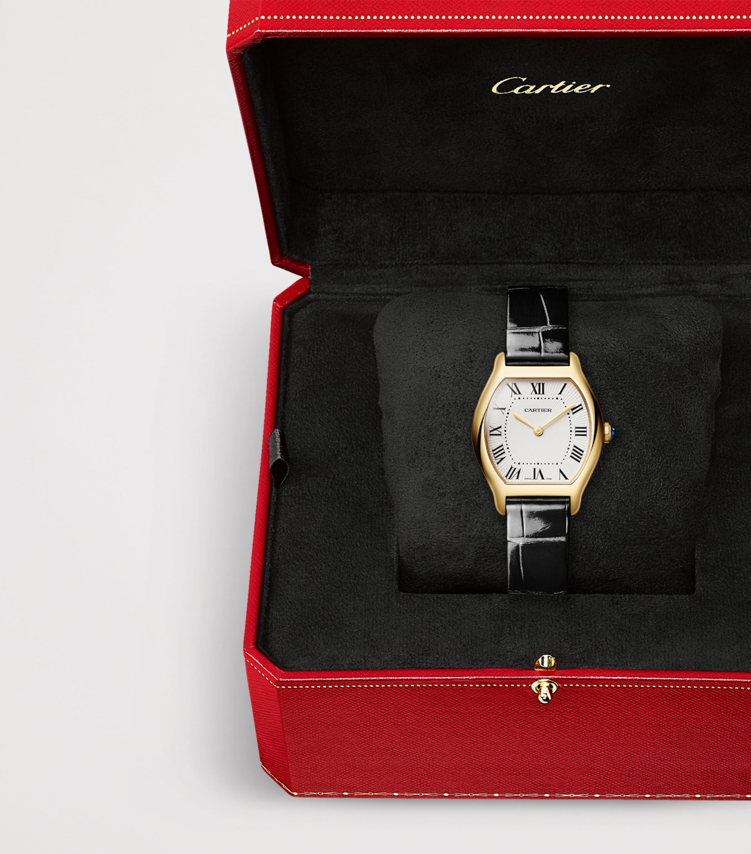 Cartier Yellow Gold and Diamond Tortue Watch 20.9mm Yellow Gold Image 6