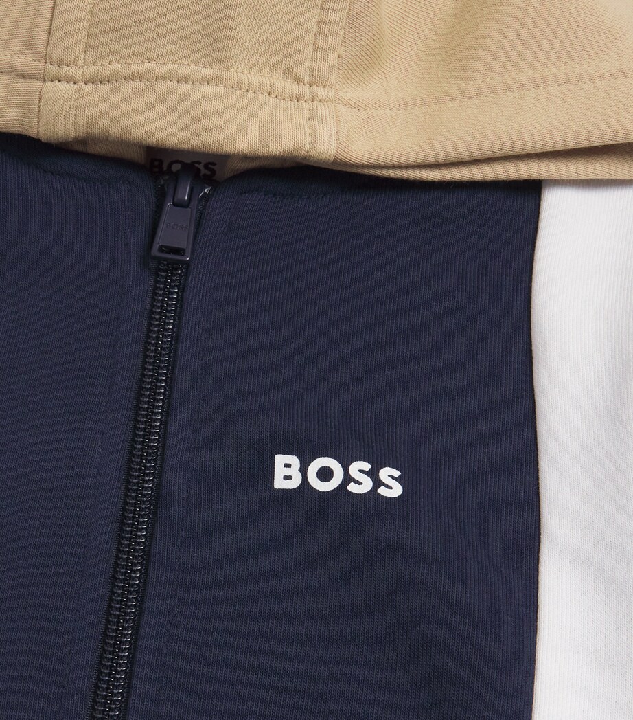 Logo Zip-Up Hoodie (4-16 Years) 849 NAVY Image 3