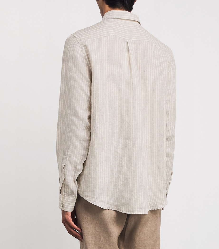 Linen Telles Shirt 250-KHAKI Image 4