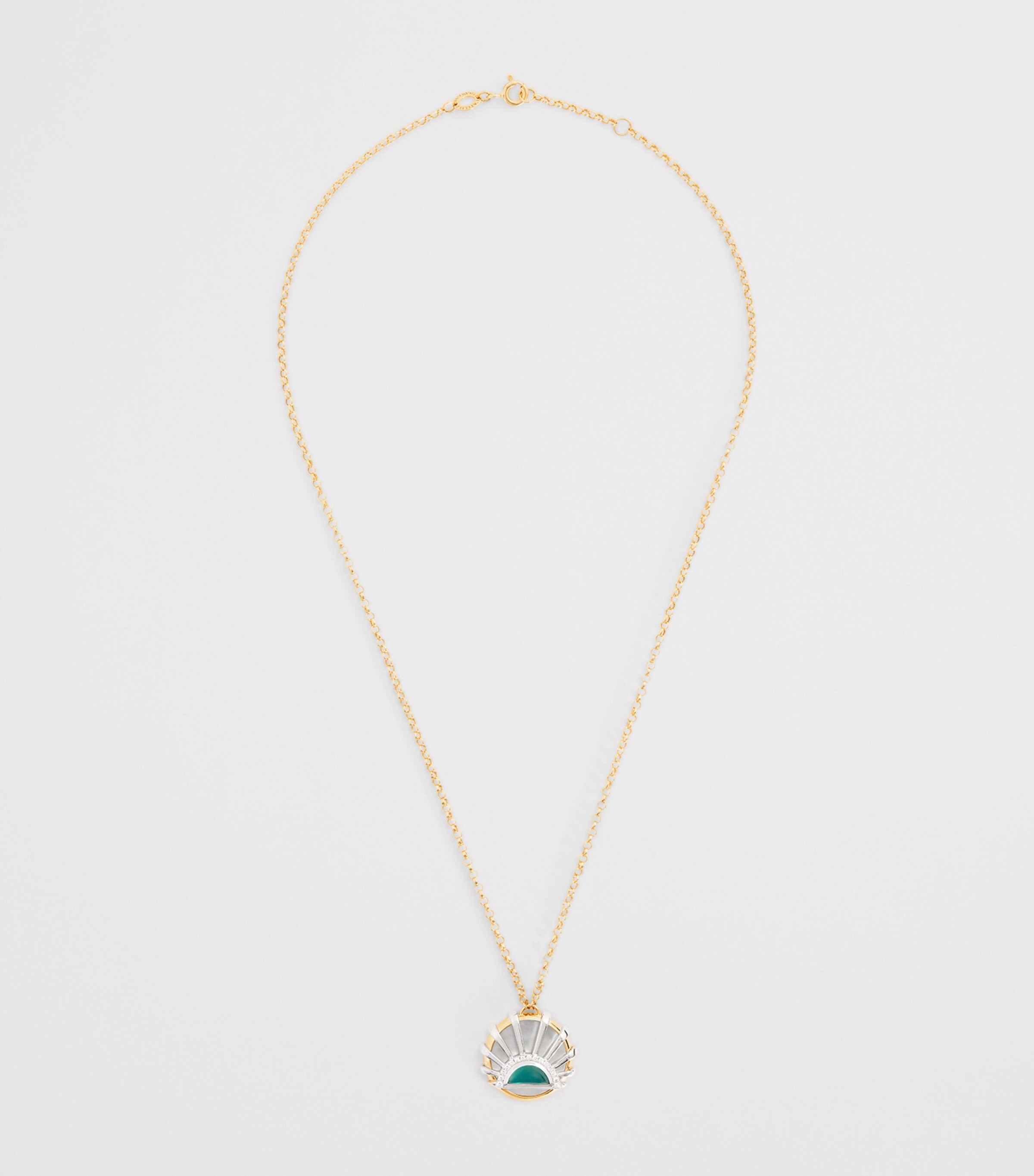 L'ATELIER NAWBAR Yellow Gold, Diamond, Topaz and Pearl N*93 Sun Dawn Necklace Mixed Gold Image 3