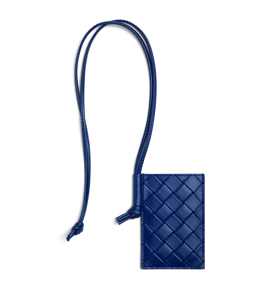 Leather Intrecciato Badge Holder 4298 Image 1