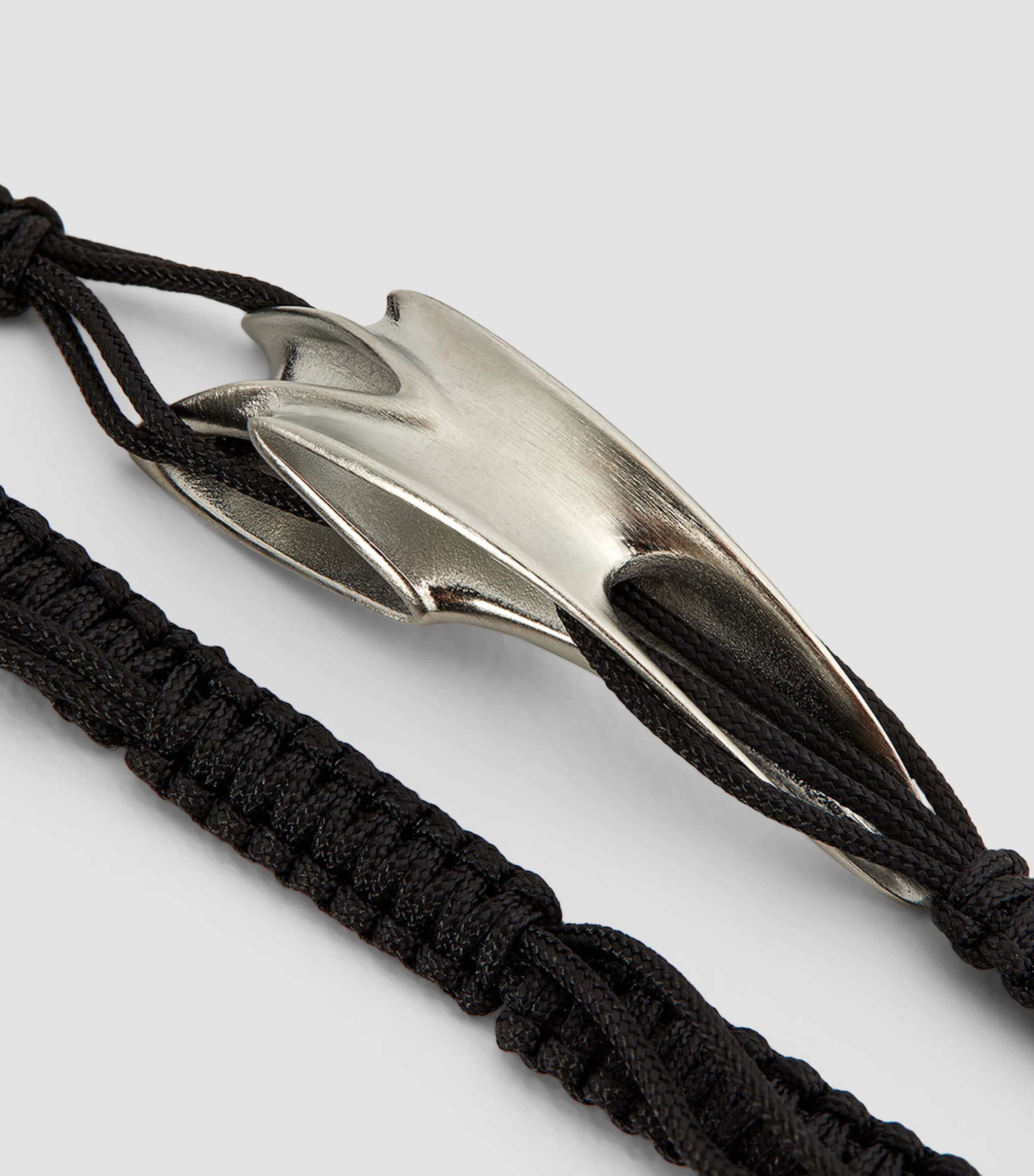 x Zaha Hadid Tyne Macramé Bracelet SILVER/ BLACK Image 3