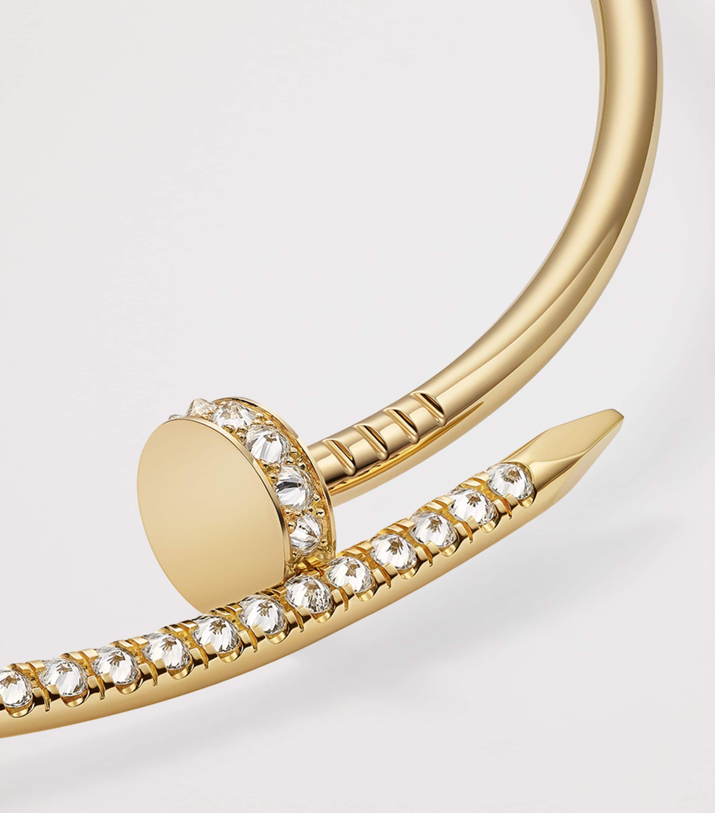 Small Yellow Gold and Diamond Juste un Clou Torque Necklace YELLOW GOLD Image 5