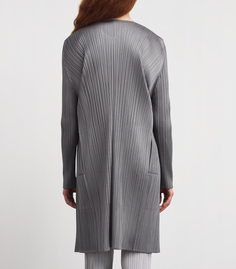 Pleats Please Issey Miyake Womens Basics Longline Cardigan Image 5