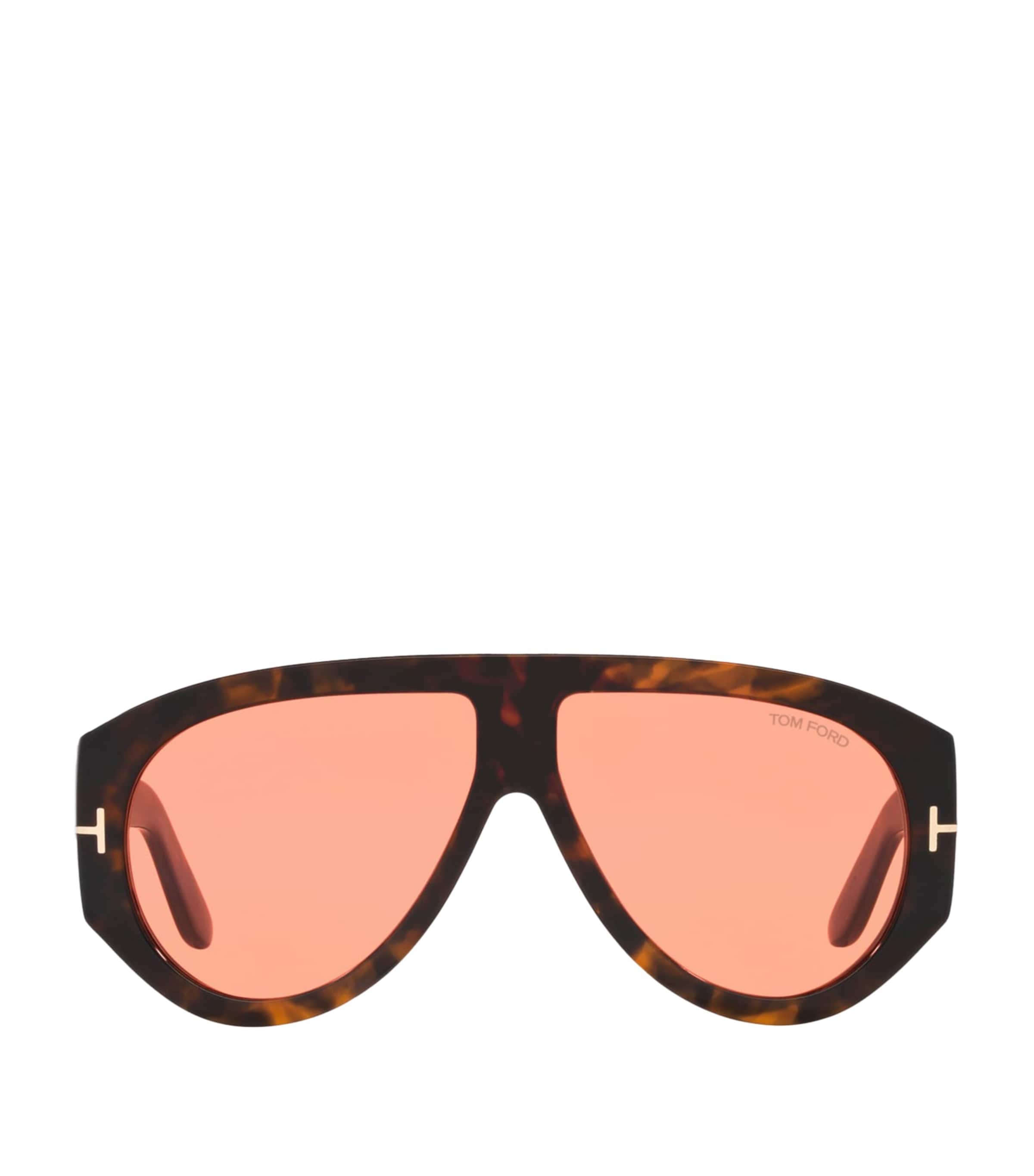 TOM FORD Tortoiseshell Bronson Aviator Sunglasses Image 1