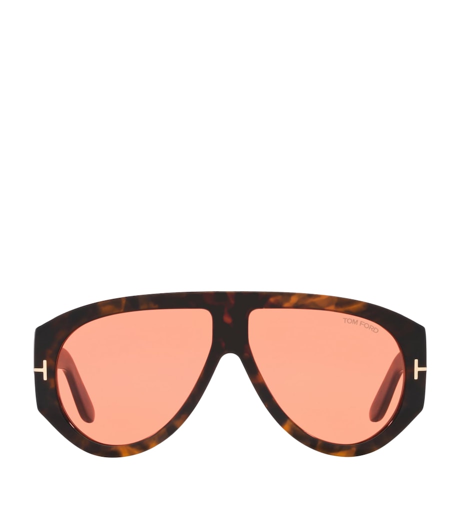 TOM FORD Tortoiseshell Bronson Aviator Sunglasses Image 1