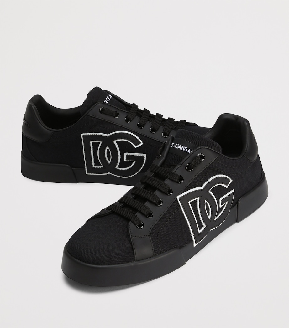Portofino Low-Top Sneakers 8B956-BLACK/BLACK Image 4