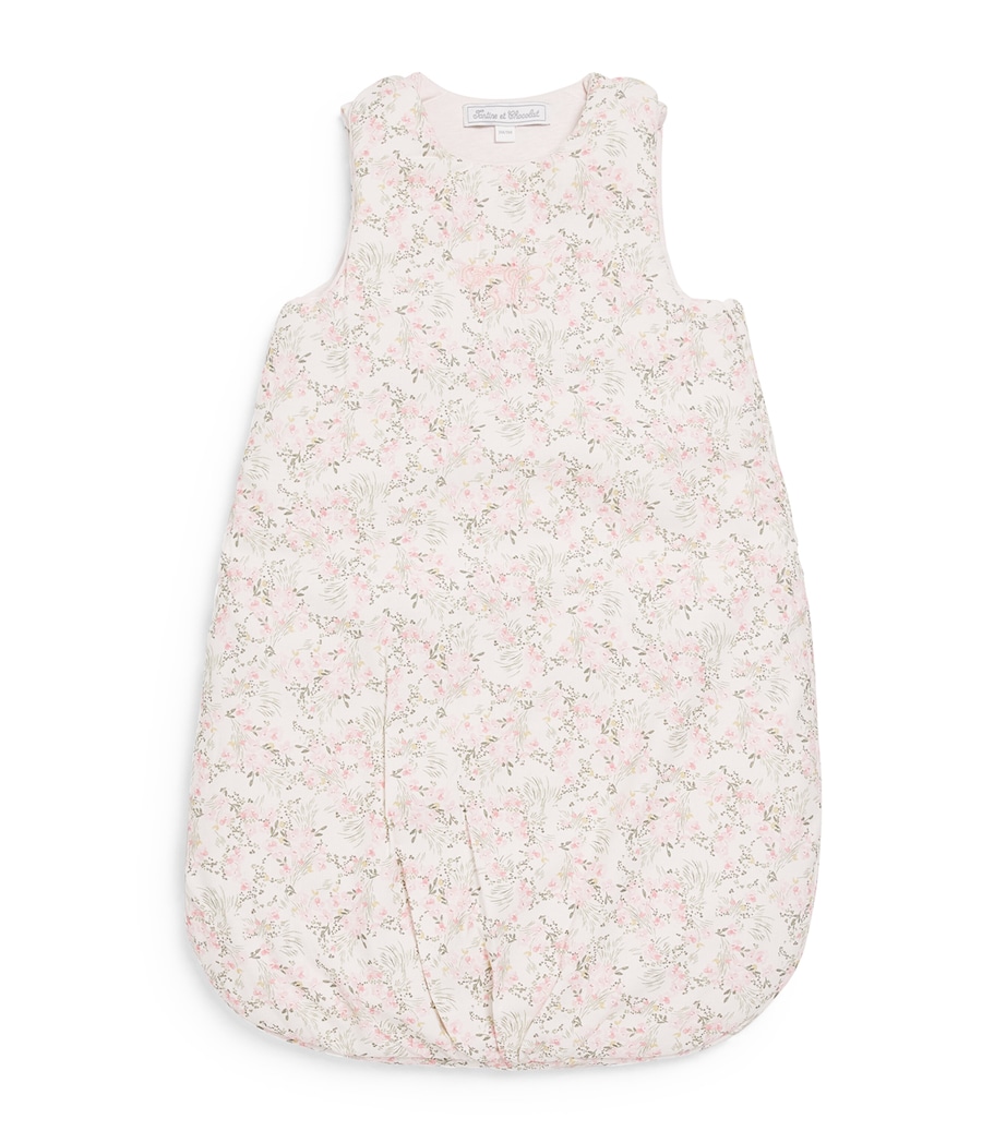 Cotton Floral Print Sleeping Bag 31ROSE PALE Image 1