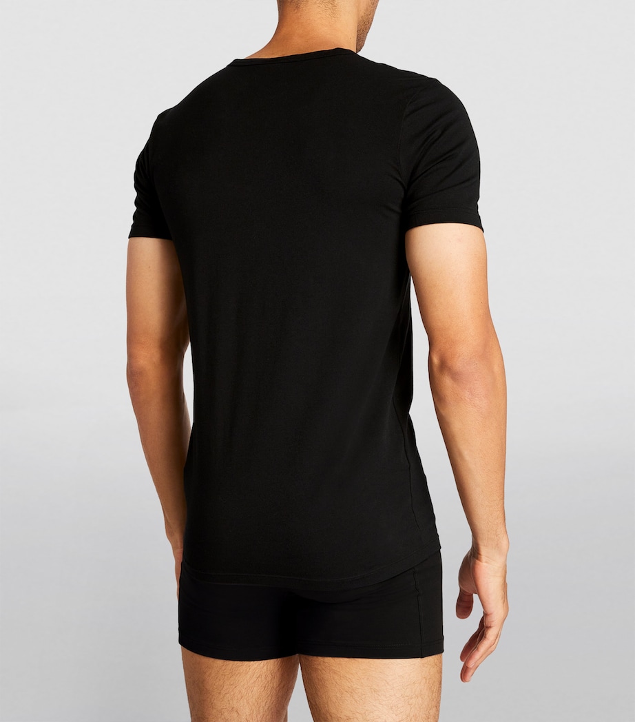 Cotton-Blend T-Shirt (Pack of 2) 001/BLACK Image 3