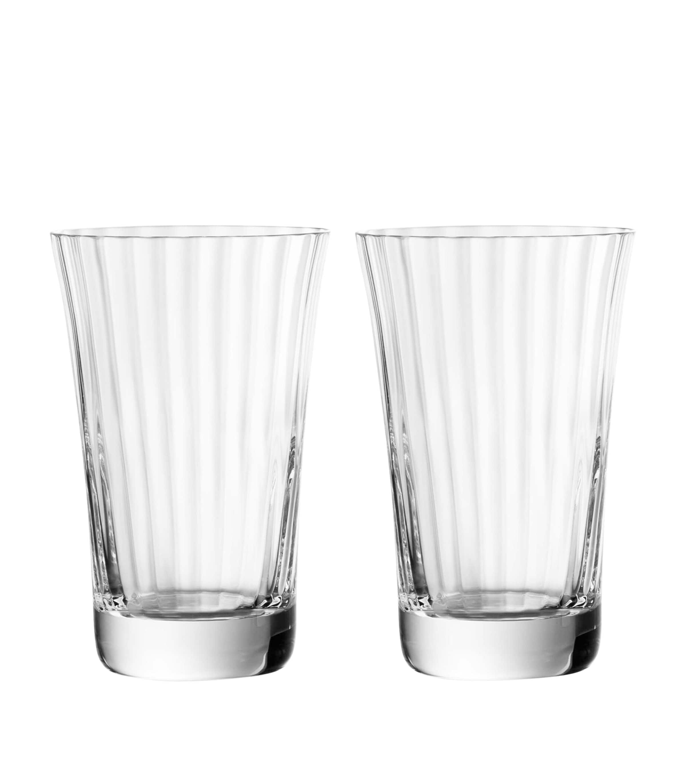 Baccarat Set Of 2 Mille Nuits Highball Glasses In Transparent