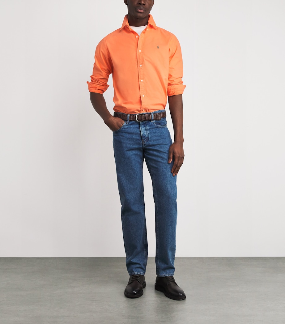 Custom Fit Oxford Shirt POMPANO ORANGE Image 2
