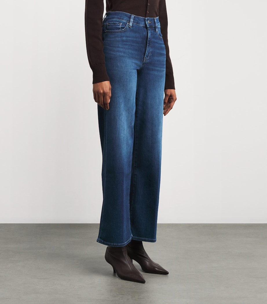 FRAME Womens Le Slim Palazzo Wide-Leg Jeans Celebrity Image 3