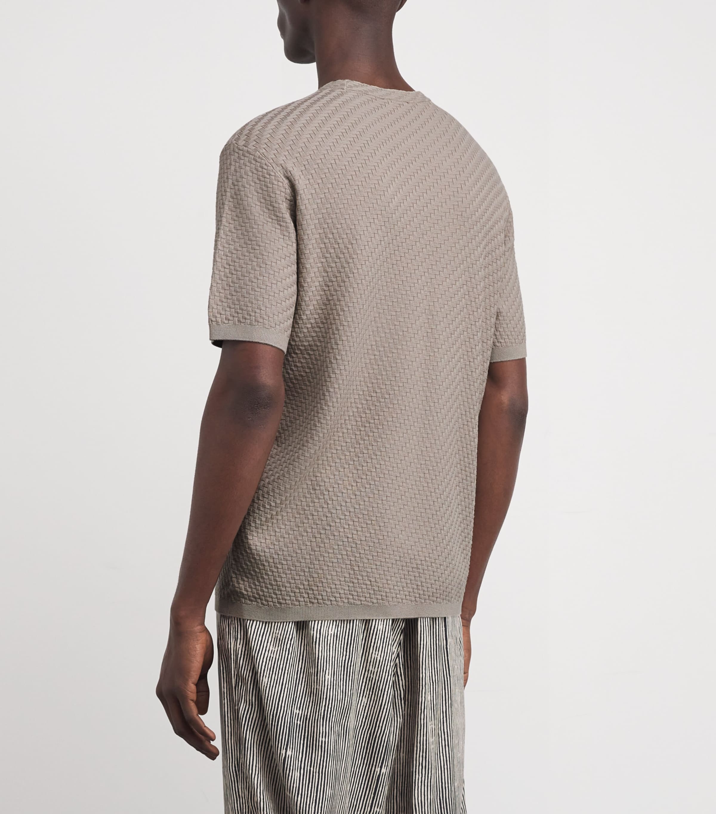 Basket-Weave T-Shirt U6161 Image 4