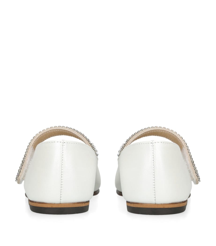 Crystal-Strap Ballet Flats CHAMPAGNE Image 2