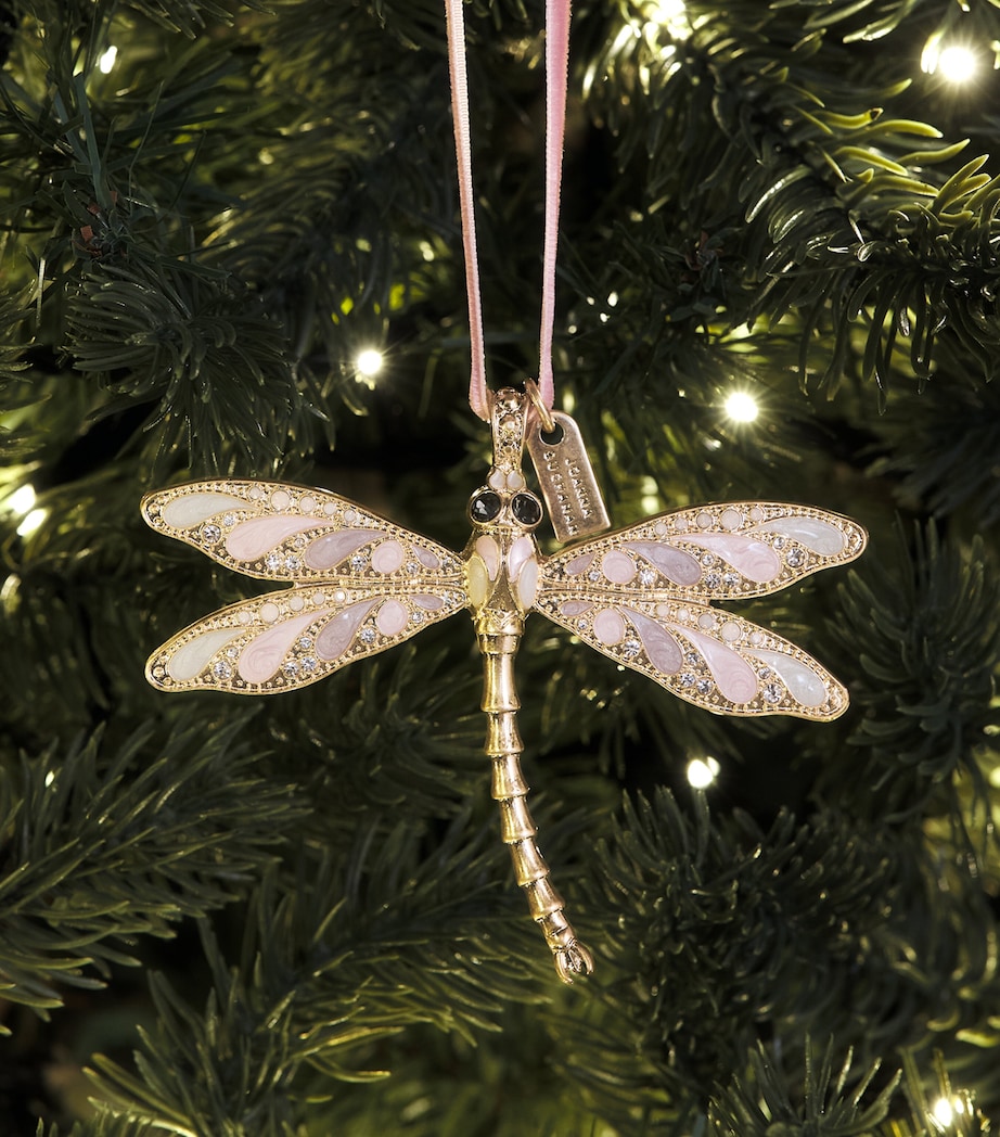 Joanna Buchanan Crystal-Embellished Dragonfly Tree Decoration Lilac Image 3