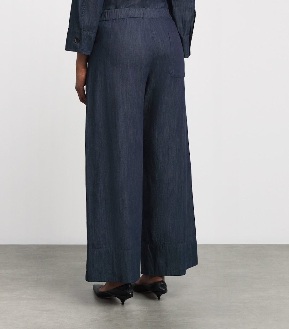 Drawstring-Detail Wide-Leg Jeans MIDNIGHTBLUE Image 4