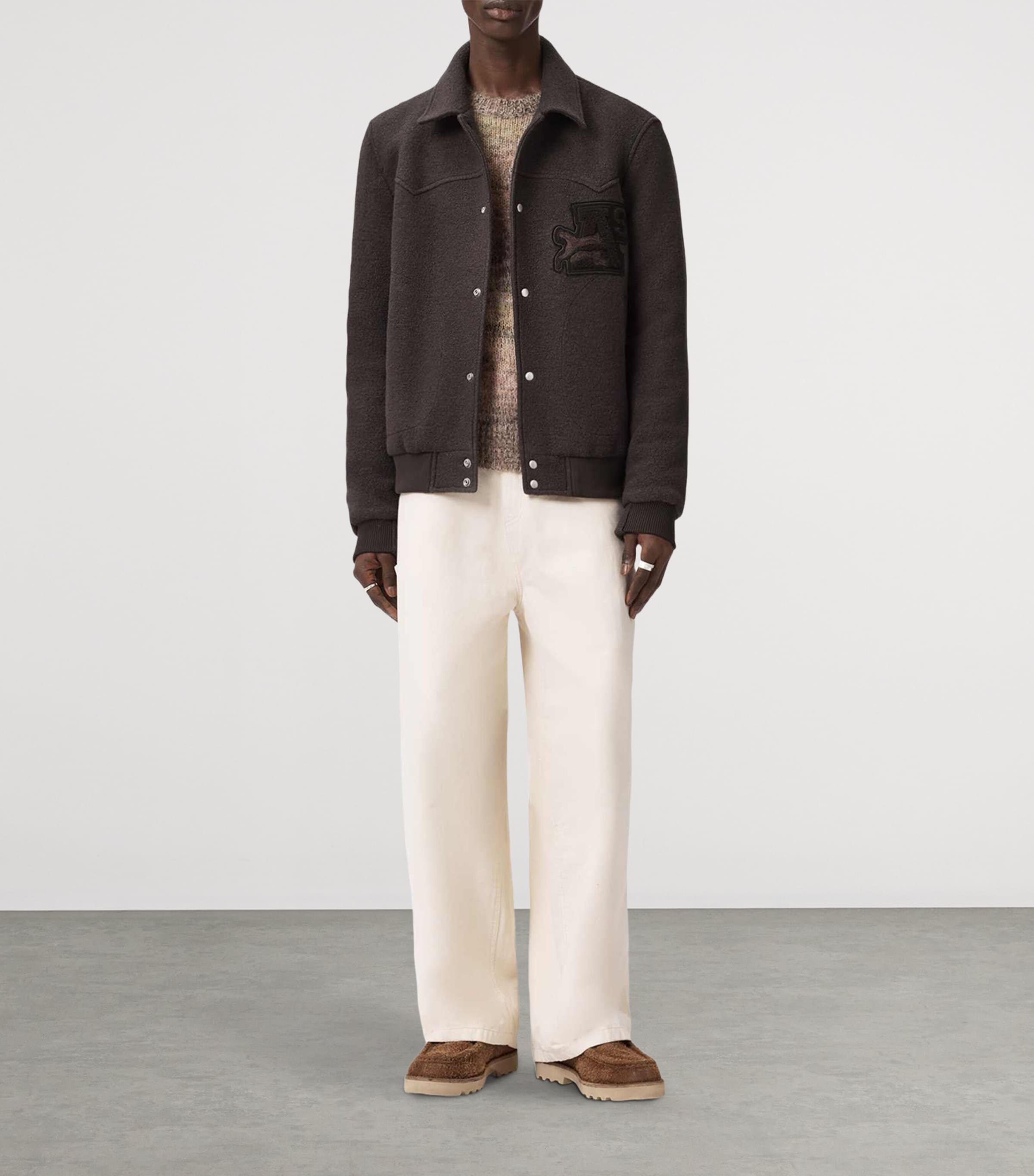 Wool Royce Bomber Jacket WEATHERED BROWN Image 2