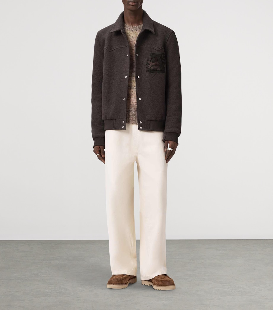 Wool Royce Bomber Jacket WEATHERED BROWN Image 2