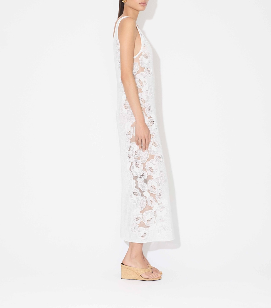 Knitted Maxi Dress BLANC Image 3