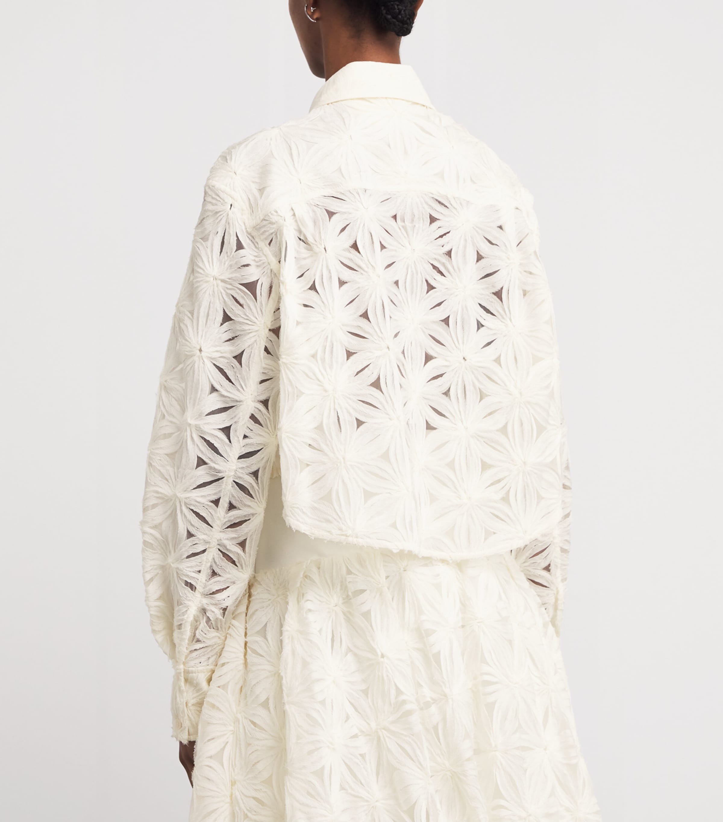Embroidered Floral Anders Shirt IVORY Image 4