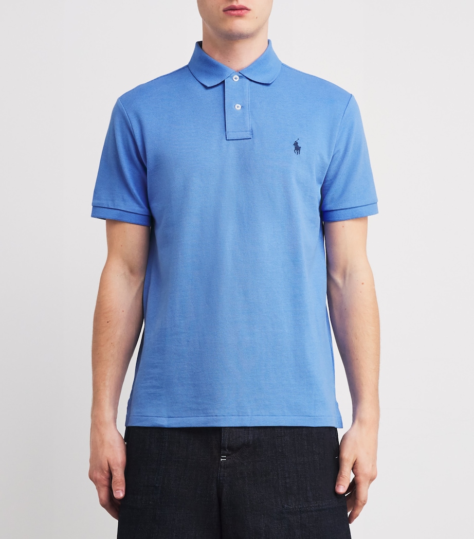 Polo Pony Polo Shirt BLUE Image 3