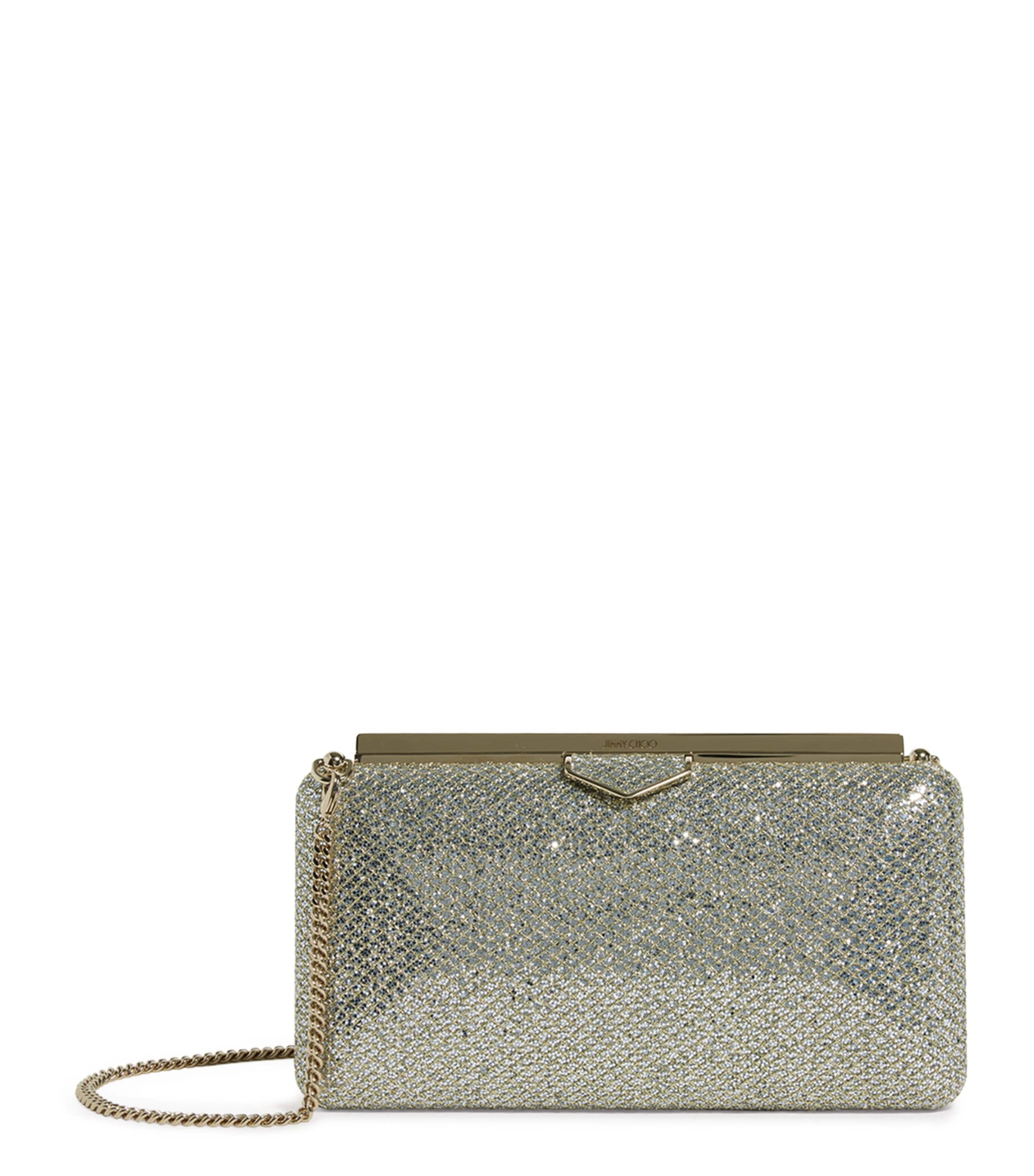 Jimmy Choo Ellipse sequin-embellished clutch