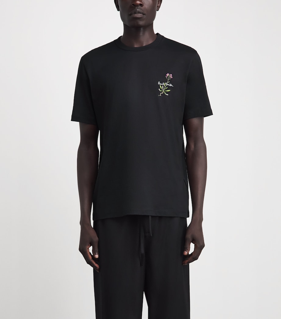 Paul Smith Mens Organic Cotton Embroidered T-Shirt Image 4