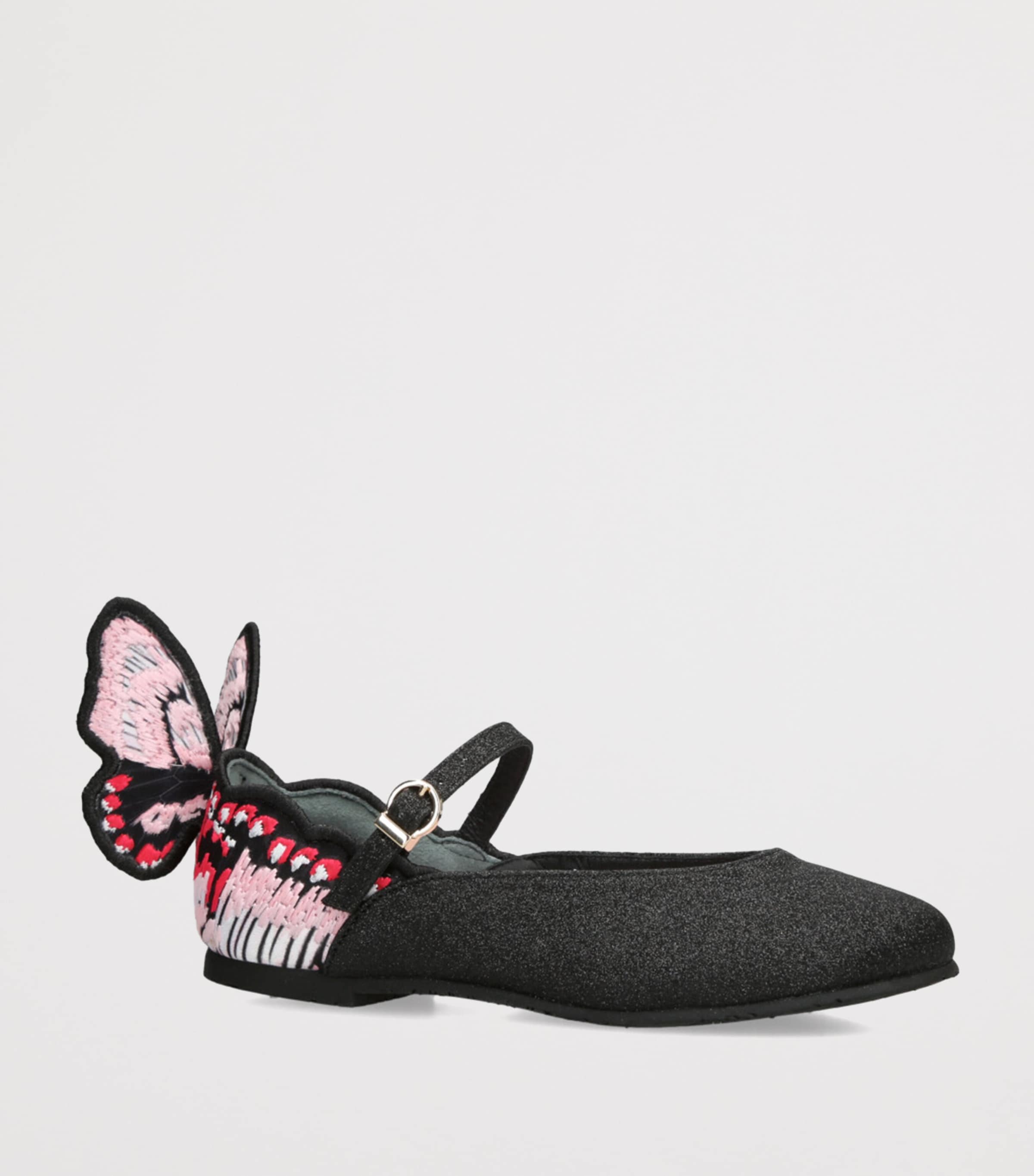 Glittered Chiara Ballet Flats BLACK/COMB Image 3