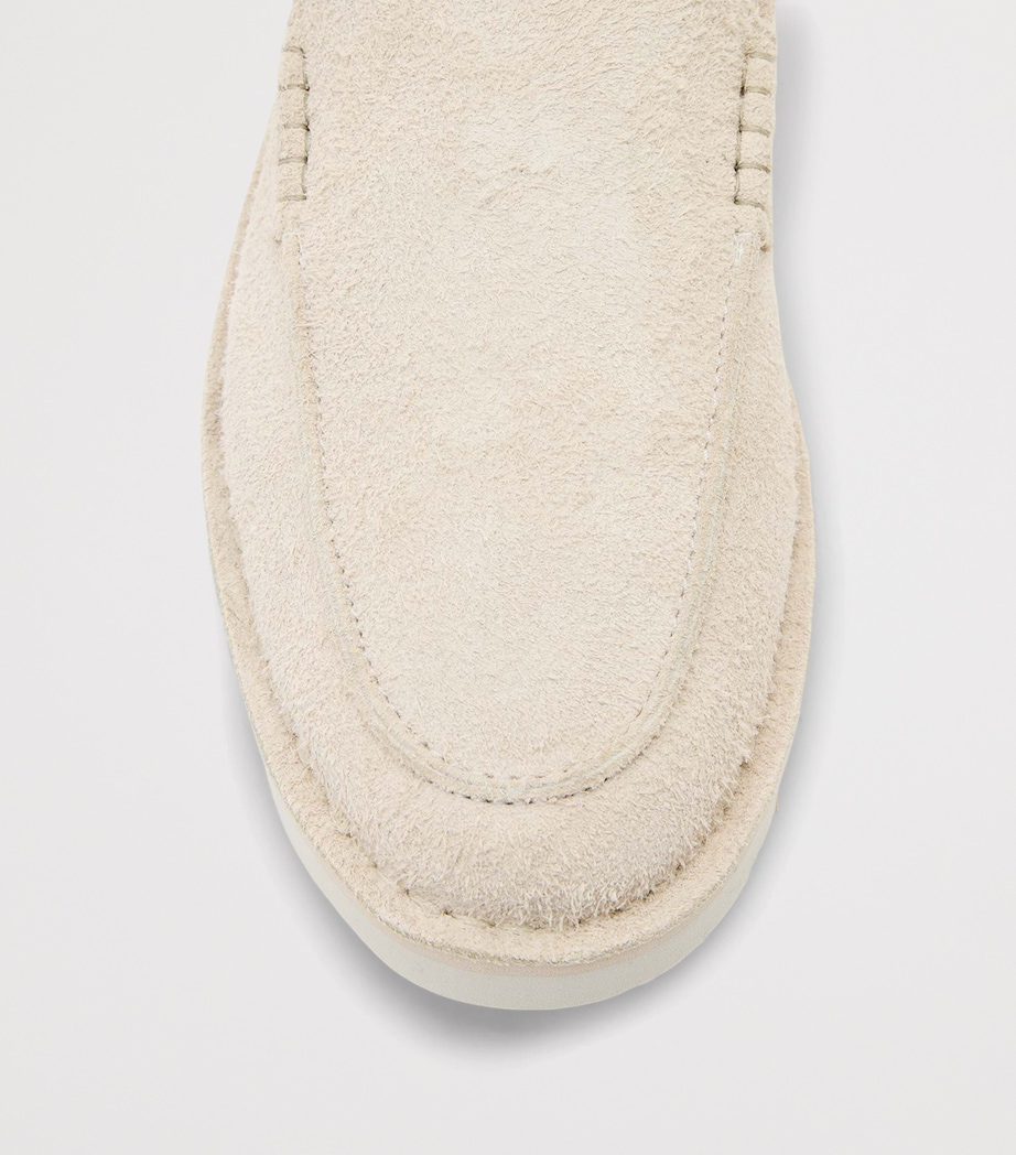 AllSaints Leather Six Loafers Chalk White Image 4