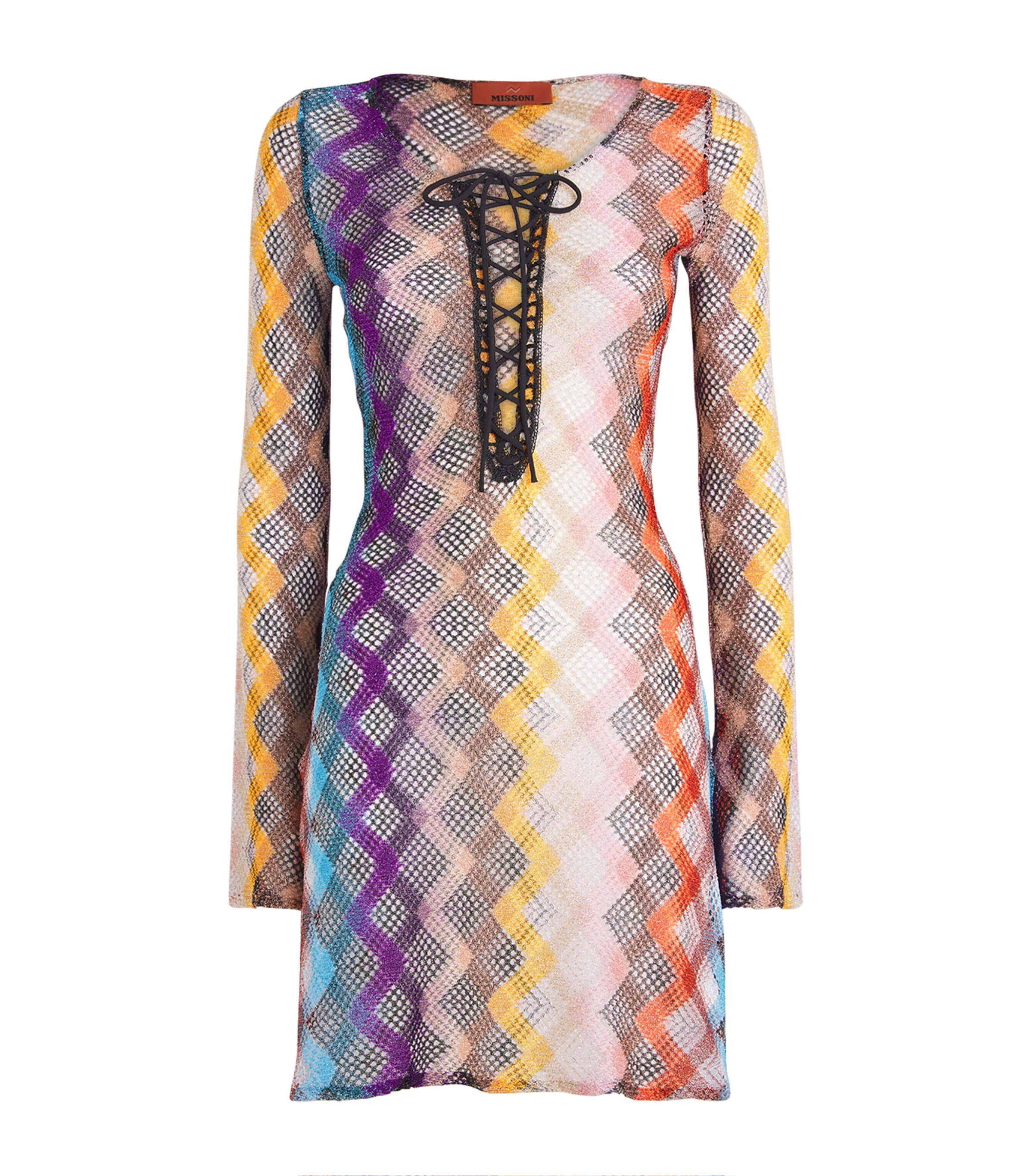 Missoni Zigzag Lace-detail Kaftan