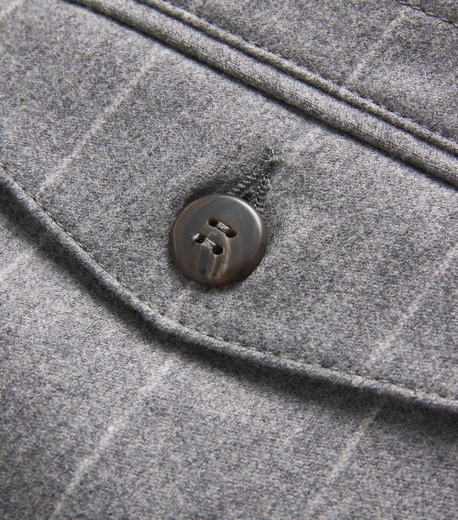 Pinstripe Tailored Trousers GRIGIO MEDIO MELANGE Image 5