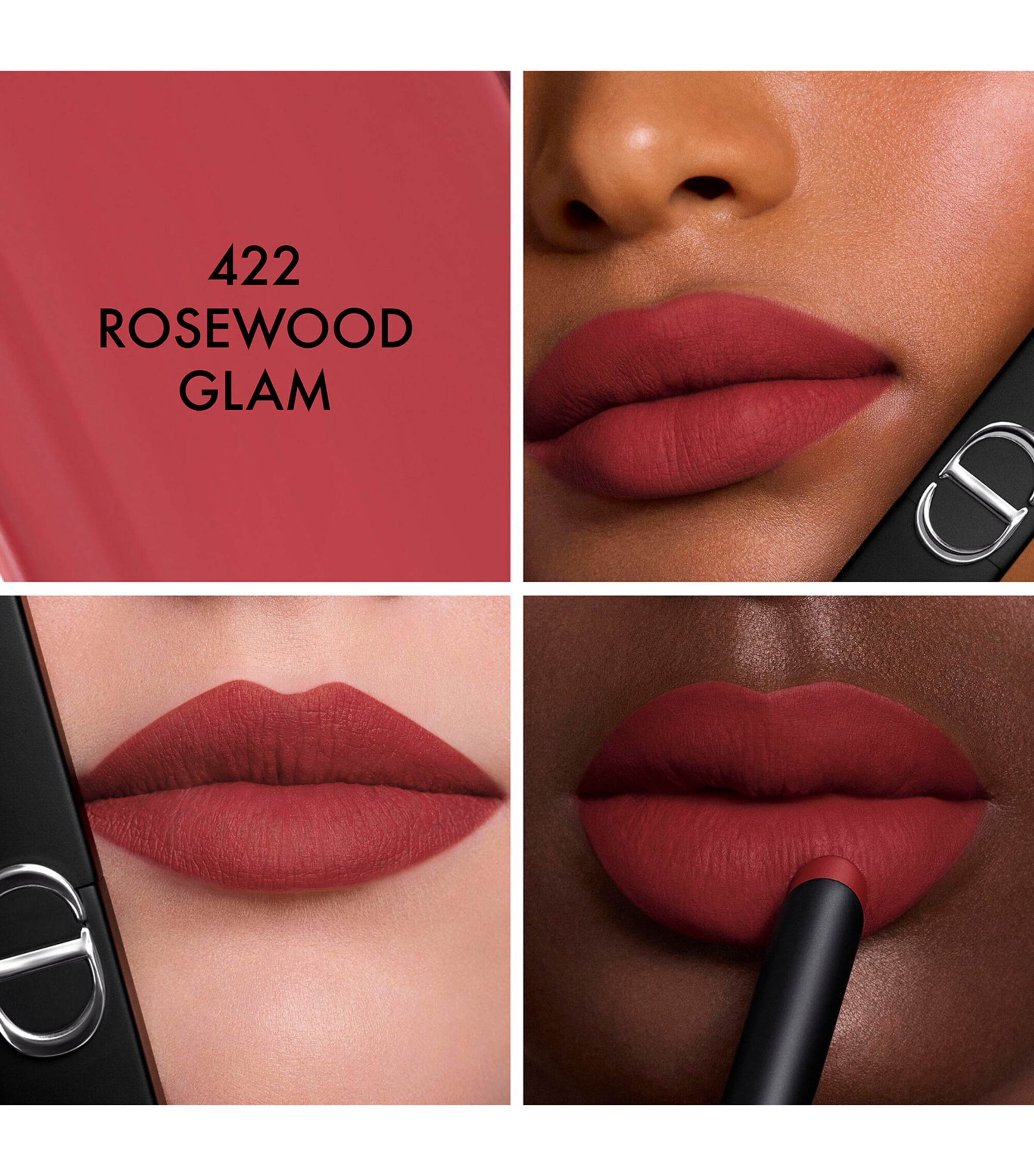 DIOR Rouge Dior On Stage Matte Lipstick Rosewood Glam Image 3