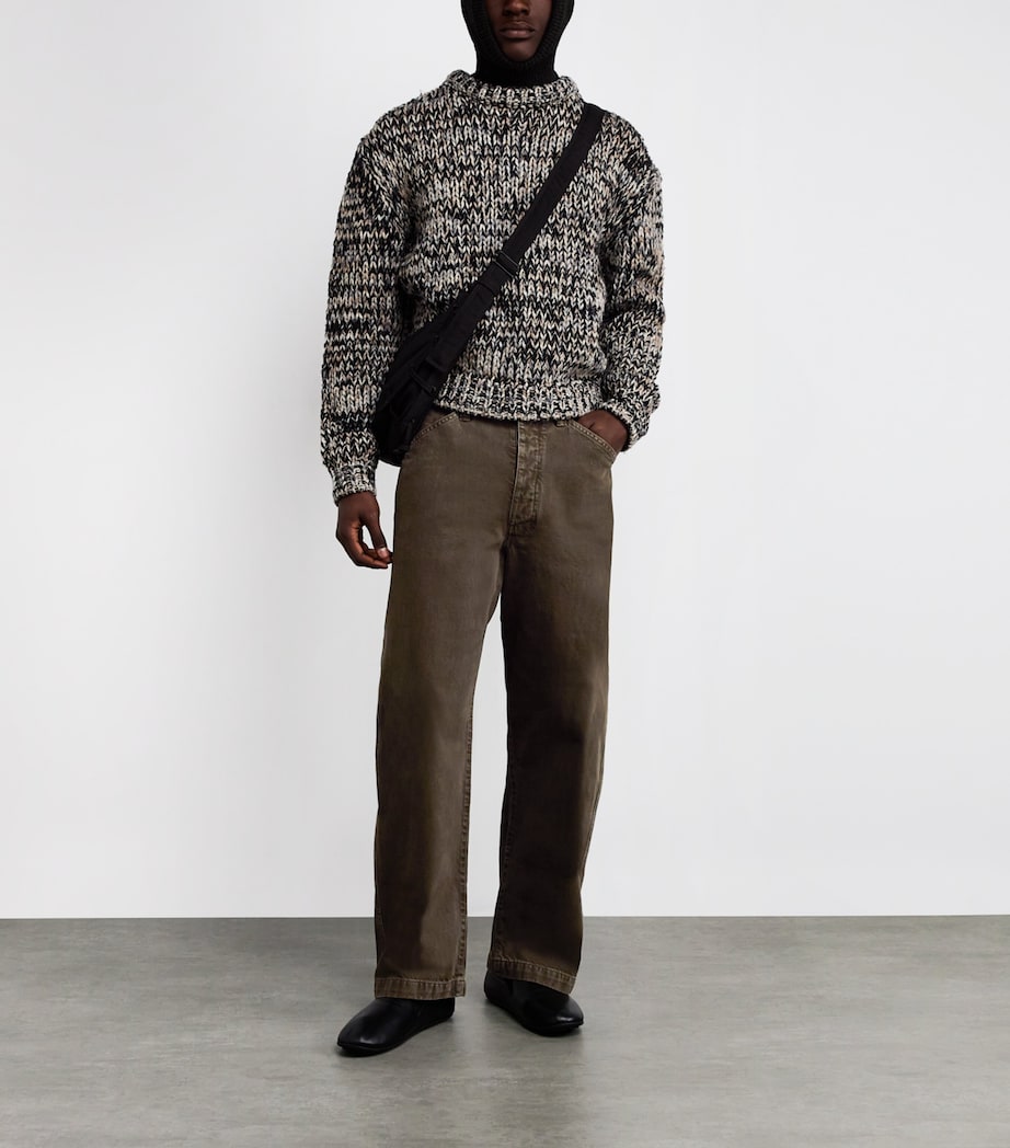 Cotton Maxi Workwear Trousers MOSS GREEN GR631 Image 2