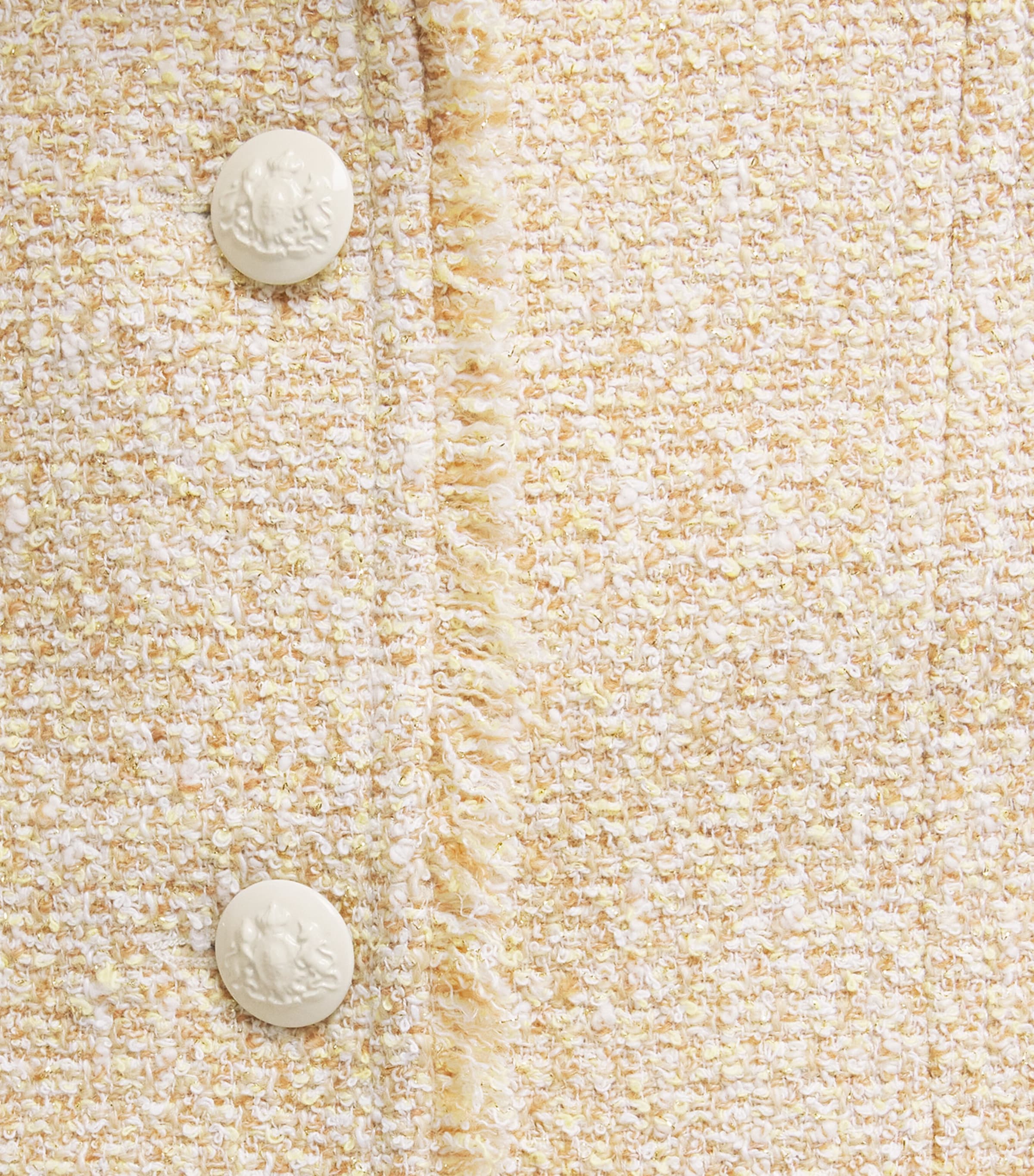 ME+EM Womens Fringed Short Jacket Cream Multi Image 6